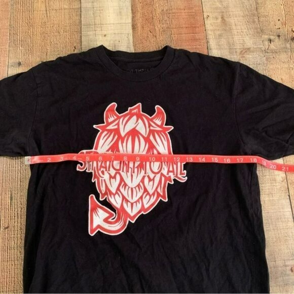 Straight to Ale men's size medium black logo Graphic short sleeve tshirt tee - Picture 2 of 6